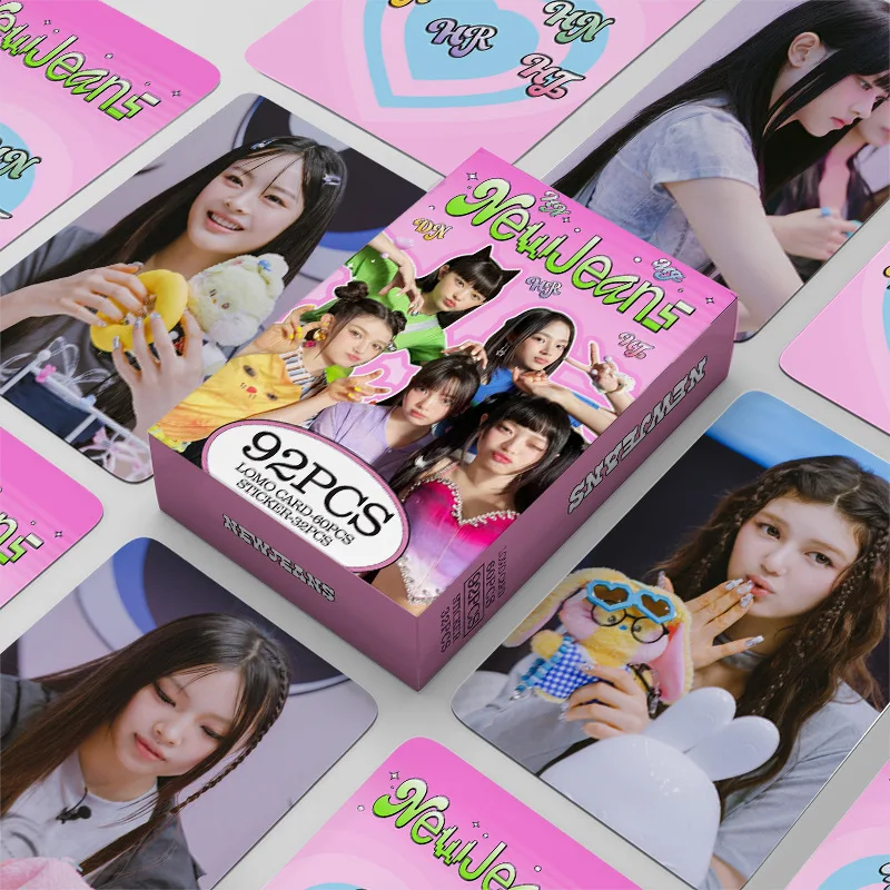 

92Pcs/Set Kpop Hot Idol NJ New High Quality Lomo Cards Decoration Collection Postcard MINJI HANNI DANIELLE HAERIN HYEIN