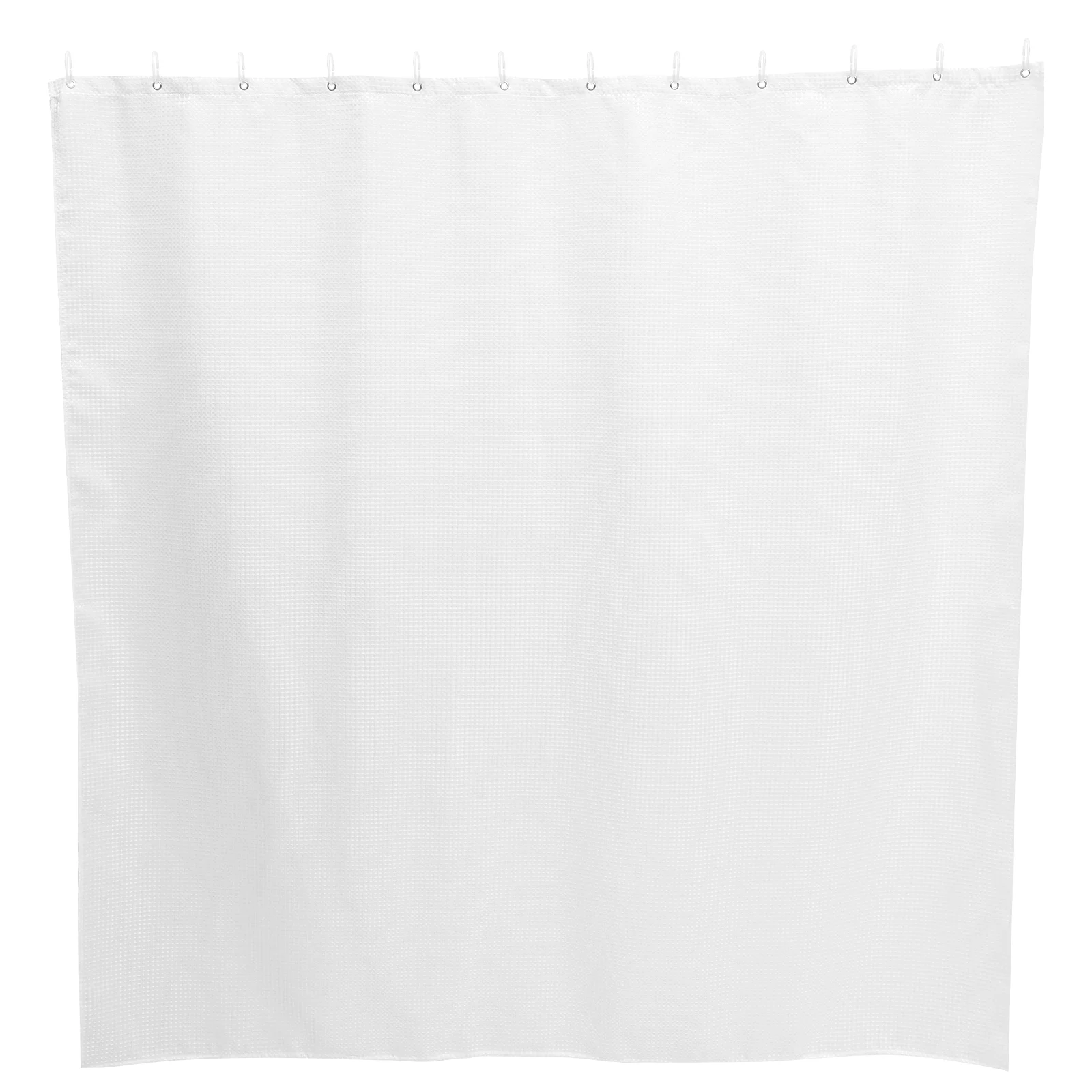 

Waterproof Curtain Shower Window Large Door Fly Waffle Checks Curtains Solid Color Double Sided Bathroom Decor Hanging