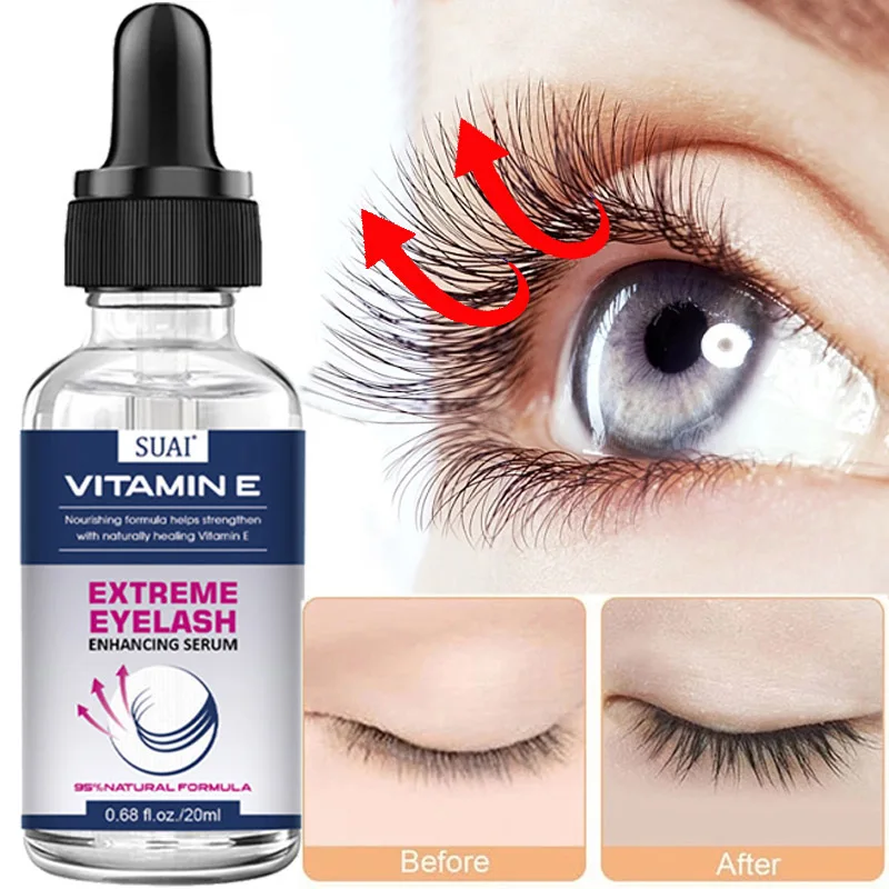 

20ml Eyelash Essential Oil Eyebrow Enhancer Lasting Longer Fuller Thicker Nourishing Eyelashes Growth Serum Care for Men Women