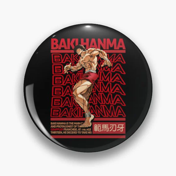 Значок Baki Милый манга на заказ милый воротник булавки для рюкзаков аниме