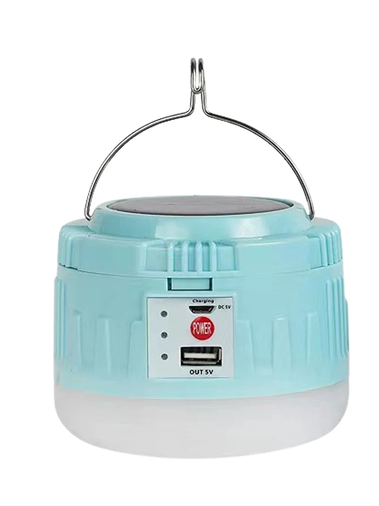 

Solar Camping Lamp Camping Lantern Solar Rechargeable Outdoor Rechargeable Flashlights Night Lamp Power Bank Function Camping