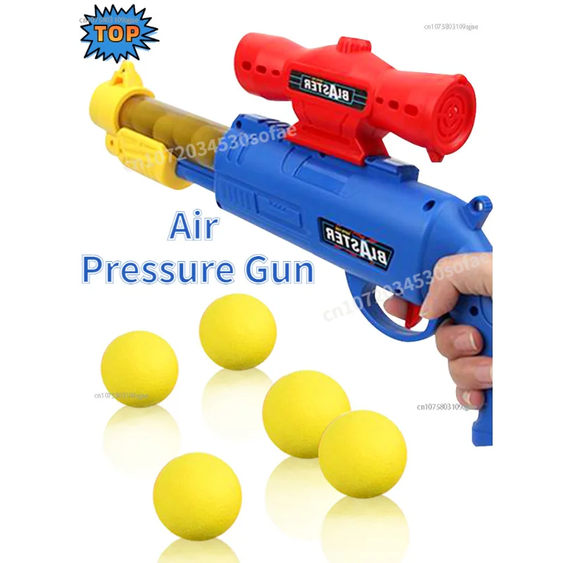 

New Air Pressure Gun Rifle Manual Soft Bullet Gun Aerodynamic Grab Foam Ball Boy Outdoor Toy Gun Children Birthday Gift