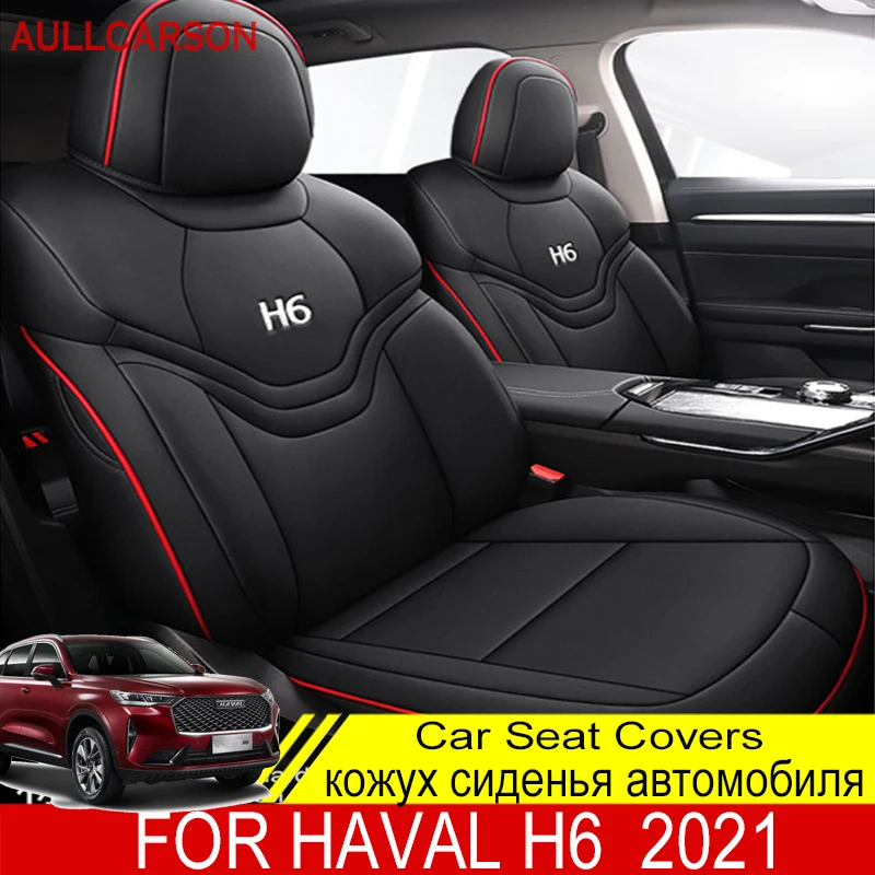 

Leather Car Seat Cover For Haval H6 2021 2022 Colour Track Detail Style Protector Salon Airbag Compatible Interior Accessories