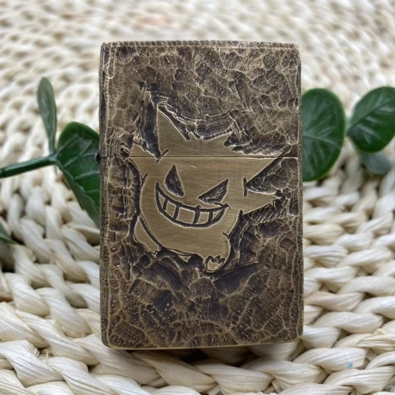 Керосиновая зажигалка Zorro 902S из латуни, утолщенная, ветрозащитная, с ручной гравировкой, винтажная, аксессуар для курения, мужской подарок на праздник (art.: 3920db3e300fa) - 3920db3e300fa