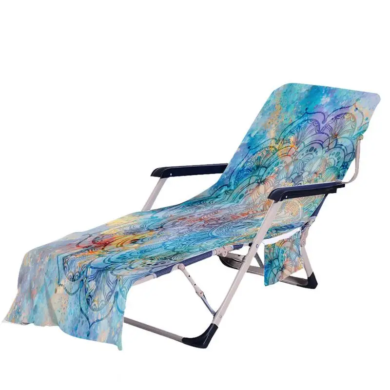 

2021 New Beach Lounge Chair Cover Towel Summer Cool Bed Garden Beach Towel Sunbath Lazy Lounger Chair Mat