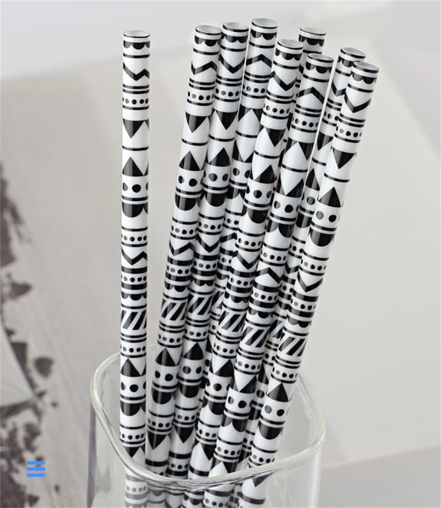 23cm Western Hard Plastic Reusable Straws Recyclable Water Tumbles Carton Pattern Straws For Party Accesorries 50pcs/lot