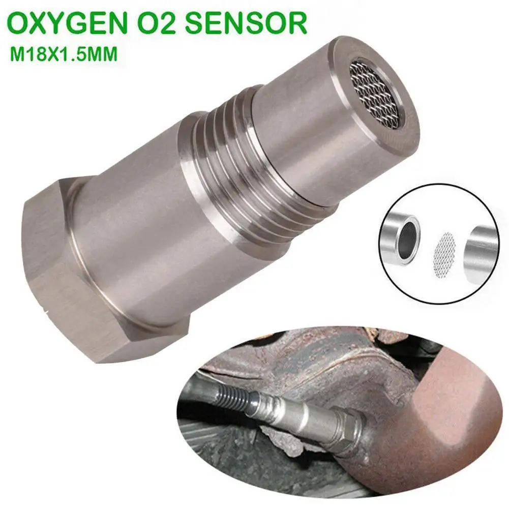 

Universal Extension Filter Oxygen O2 Sensor Connector Extender Spacer Internal Thread M18x1.5 Stainless Steel Adapter Auto Parts