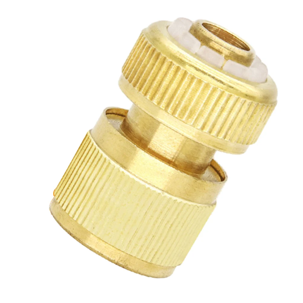 

1 Pcs 1/2 3/4\\\" Thread Quick Connector Brass Garden Watering Adapter Drip Irrigation Copper Hose Quick Connector Fittings