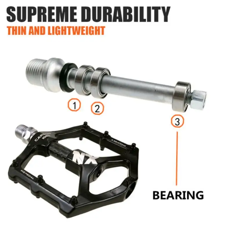 

Ультралегкие педали из магниевого сплава, универсальные плоские противоскользящие педали с 3 подшипниками, для горных и дорожных велосипедов, 8 цветов