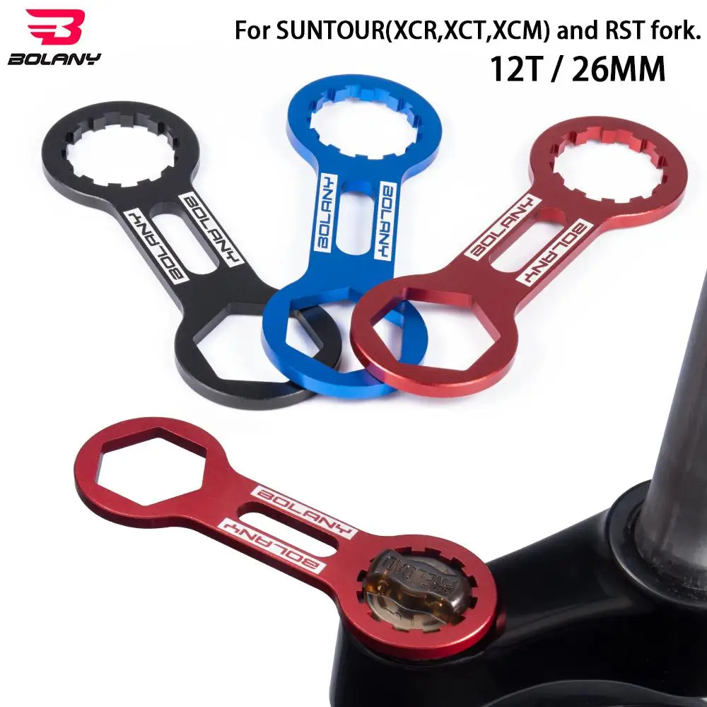 

12t 26mm MTB Suspension Front Fork Shoulder Cover Wrench Santuo XCR/XCT/XCM Removal Tool Bicycle Repair Accessories