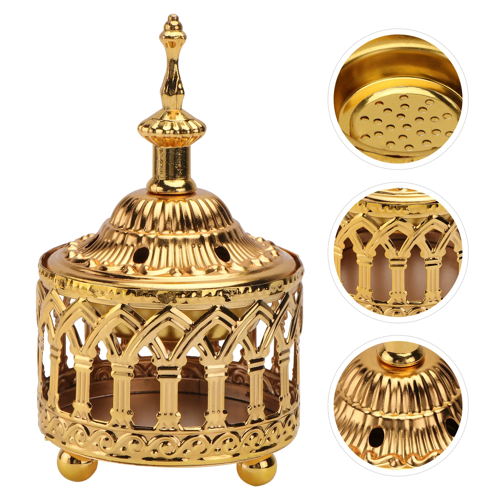 

Burner Holder Candlestick Stand Iron Cone Stick Vintage Holders Censer Metal Home Adornment Aroma Ornament Wax Melting Lamp