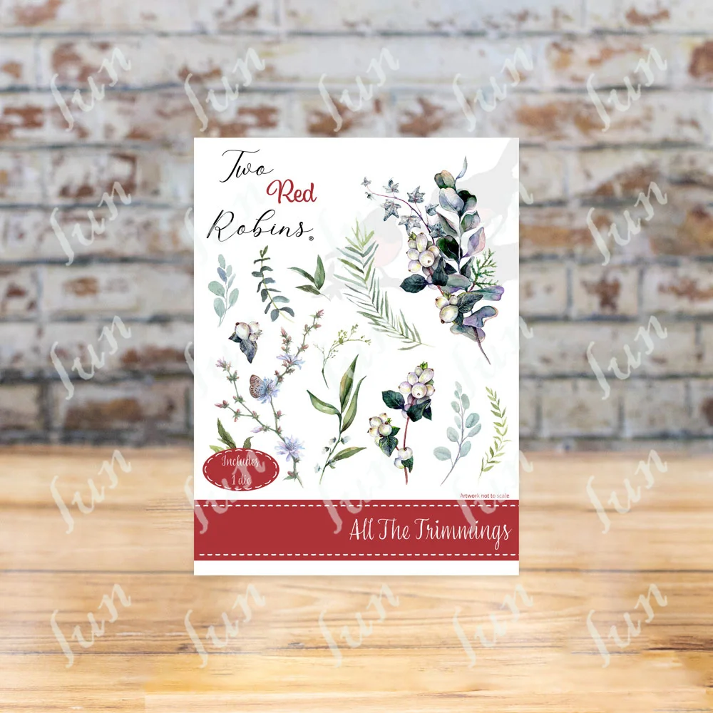 

New Cutting Dies for 2023 All the Trimmings Metal Cut Die Mold Crafts Scrapbooking Decoration Embossing Template Diy Handmade