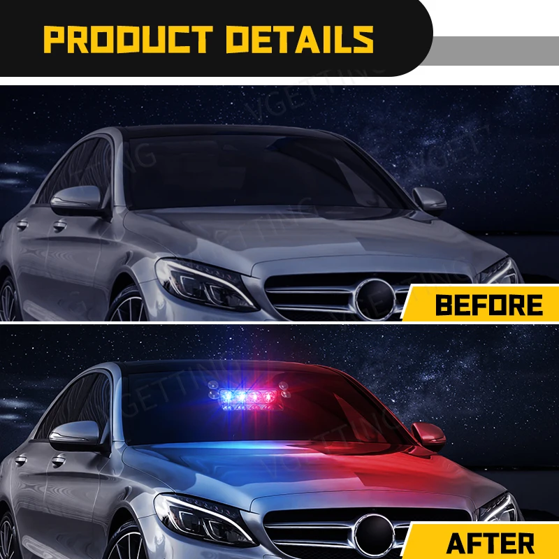 Автомобильный стробоскоп фонарь для автомобиля грузовика мотоцикла 24 дюйма