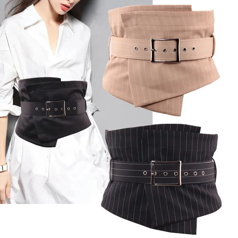 

Waist Belt Retro Plaid Striped Wrap Around Waistband Women Dress Waist Belt Women Extra Wide Corset Slim