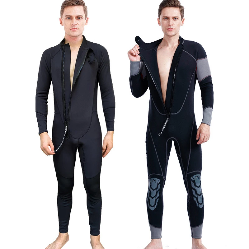 Winter Men Wetsuit 1.5MM Neoprene Full Body Diving Suit Scuba Spearfishing Snorkeling Surfing Wetsuit Thick Thermal Swim