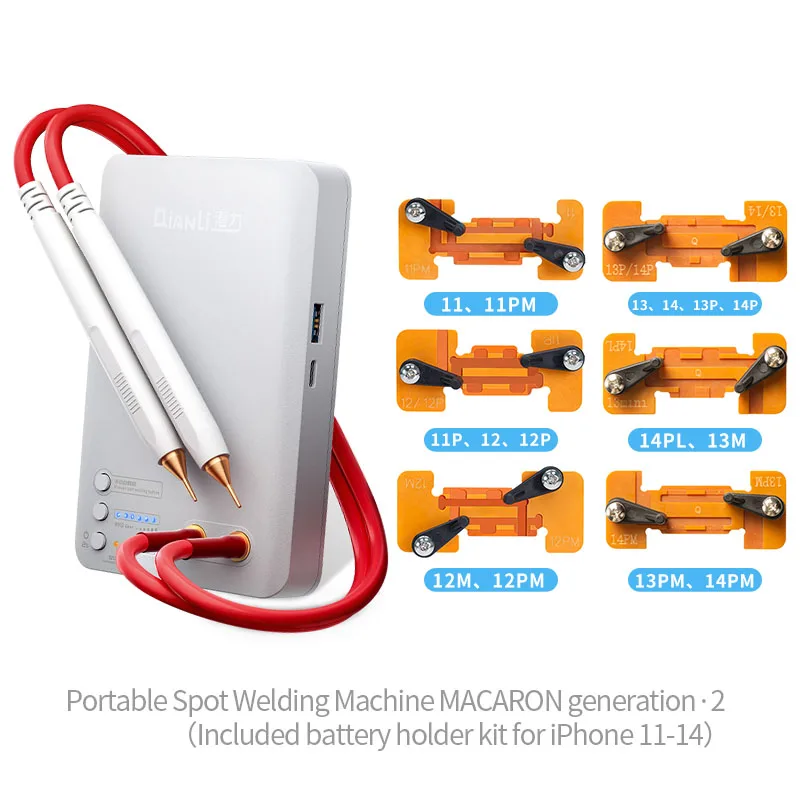 QianLi аппарат для точечной сварки макарон портативный iPhone 11-14 Pro Max гибкий