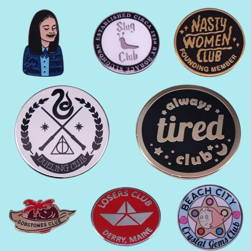 Металлические броши высшего класса с эмалью эмалированные значки для рюкзака