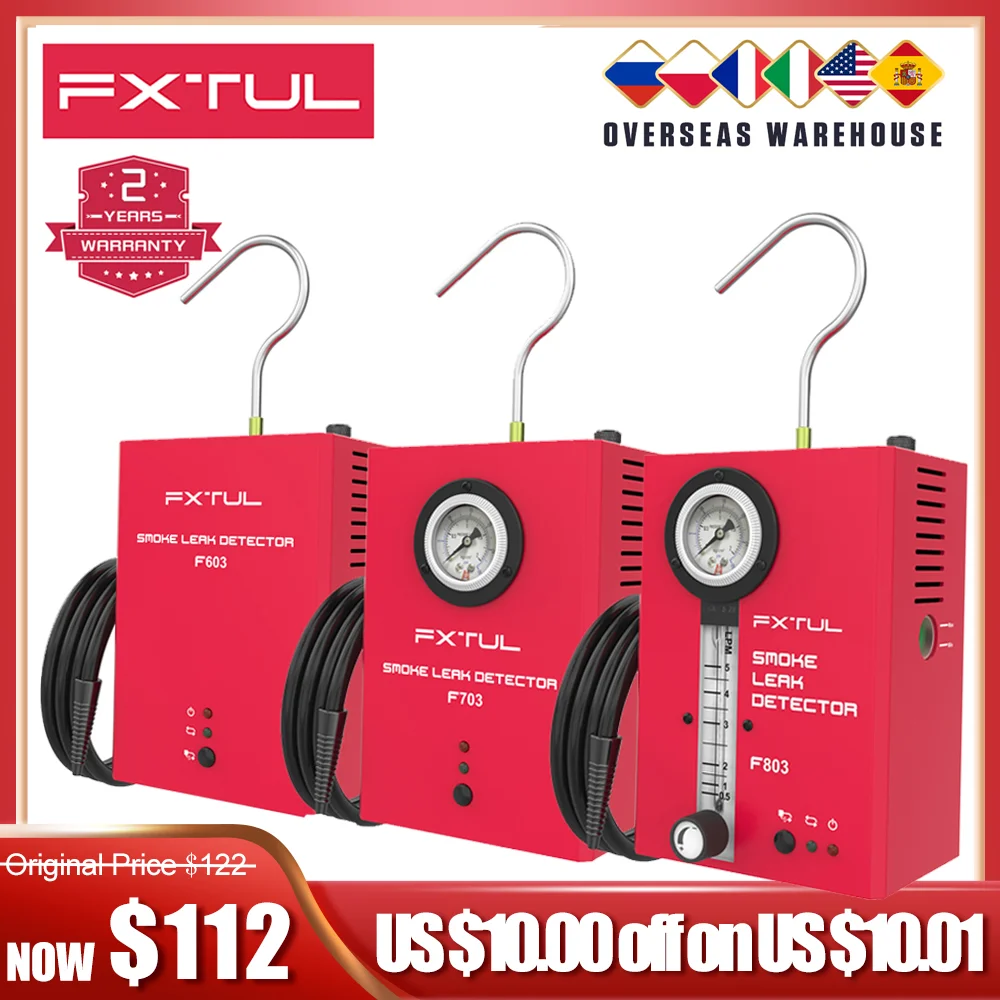 

FXTUL12V Mini Smoke Generator for Cars EVAP Smoke Leak Detector Auto Gas Leakage Locator Oil Pipe Leaks Analyzer Tester
