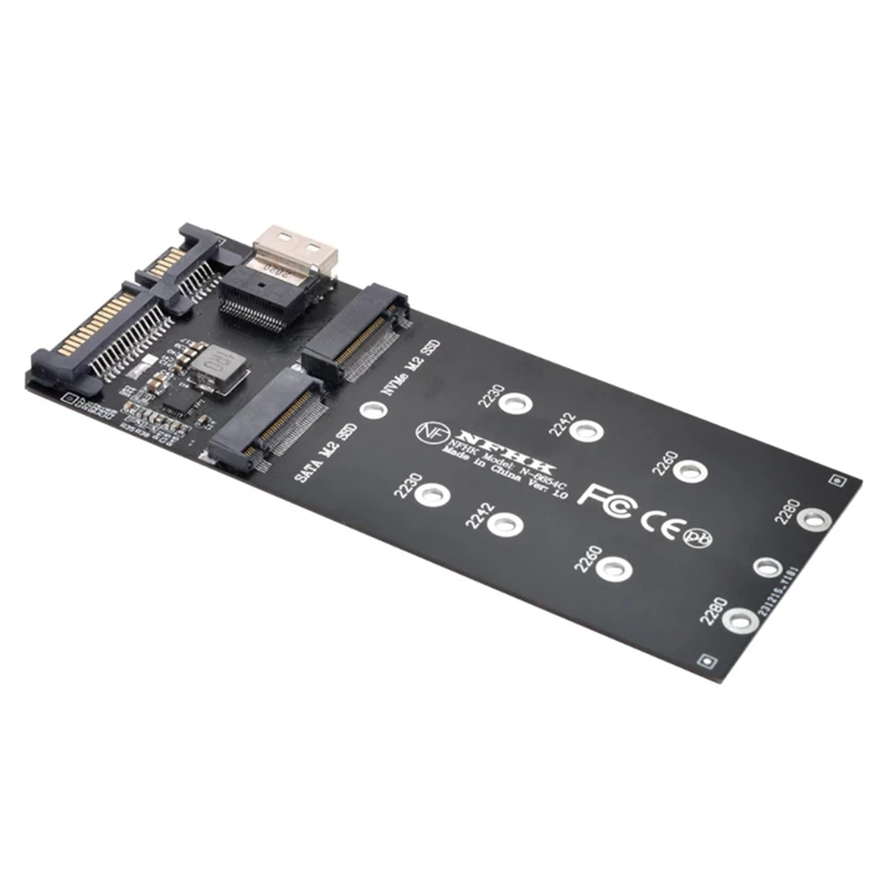 

SATA 22Pin Adapter SFF-8654 To M.2 U2 Kit NGFF M-Key To SAS NVME Pcie SSD SATA SSD Adapter Riser Card For Mainboard