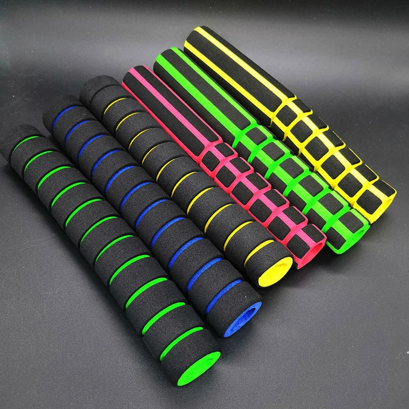 

22cm Long Length 2PC/1Pair Bike Racing Bicycle Motorcycle Handle Bar Foam Sponge Grip Cover Non-slip Soft Handlebar