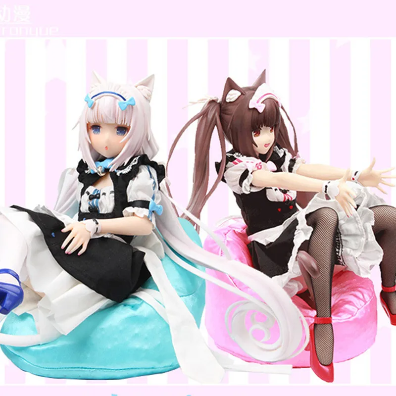 

Native BINDing NEKOPARA Chocola Vanilla PVC Action Figure Toy Real Clothes 1/4 Scale Anime Figure Collectible Doll Toy