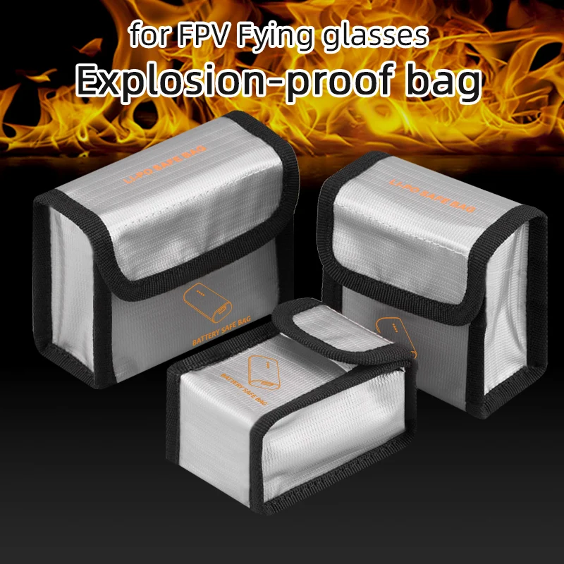 

Огнеупорный взрывозащищенный защитный чехол для аккумулятора Lipo для DJI FPV дрона аксессуары для радиоуправляемых автомобилей самолетов вер...