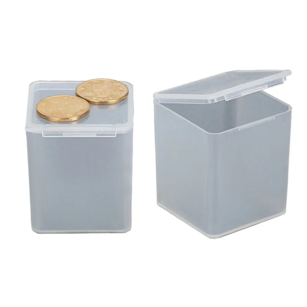 

20 шт., квадратная прозрачная пластиковая коробка