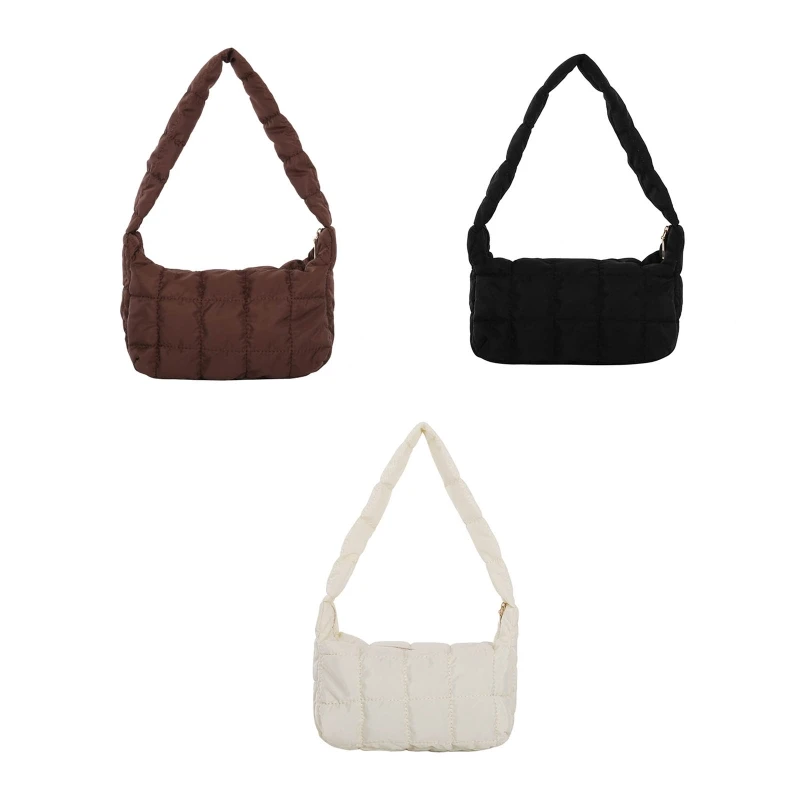 Модные хлопковые женские сумки на ремне Space Pad зимние нейлоновые сумки-шопперы