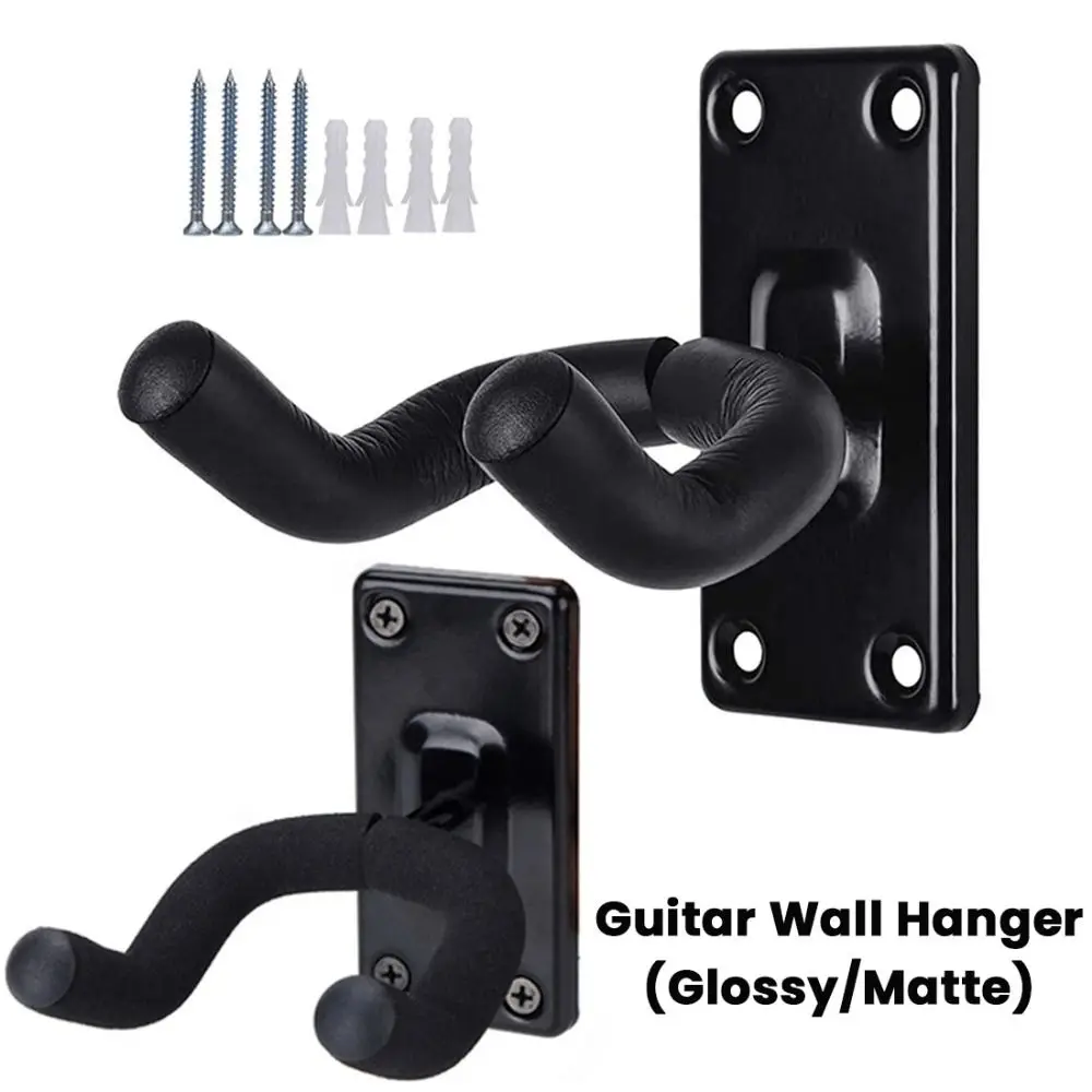 Профессиональная металлическая настенная вешалка для гитары нескользящая