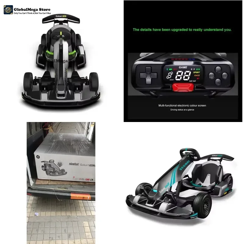 Фото Электрический гоночный карт Ninebot Go Kart Pro 2 2024 года с геймпадом, максимальная скорость 43 км/ч, для детей и взрослых №1