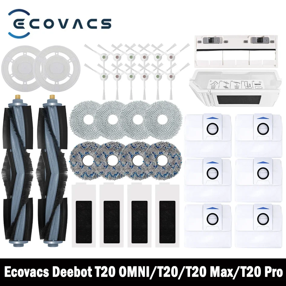 Ecovacs Deebot T20 OMNI/T20/T20e/T20S Pro Аксессуары основная боковая щетка Швабра Ткань HEPA фильтр