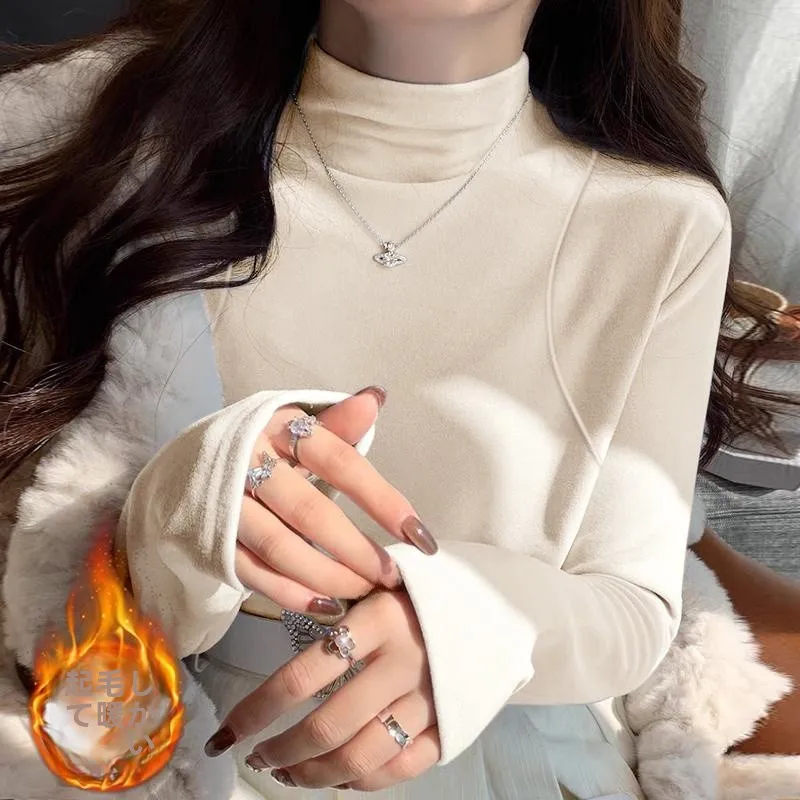 Утолщенная двусторонняя шлифовальная рубашка Dralon теплая нижняя с полувысоким