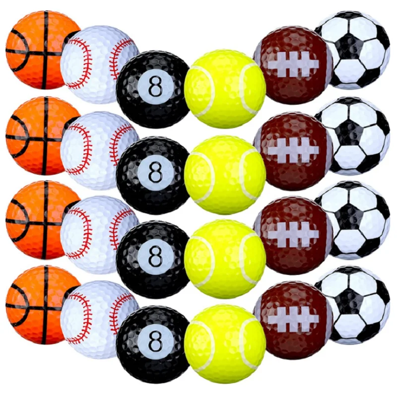 S Bulk Golf Balls Novelty Golf Balls Funny Training Sports Gift For Golfer Kids, Men, Dads, Women