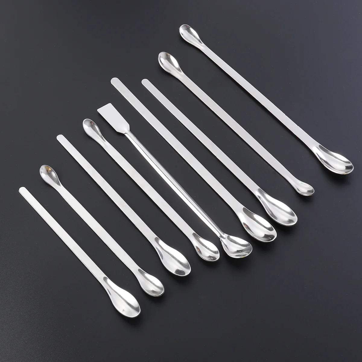 

9-in-1 Mixing Scoop Reagent Spoons Sampling Spatula Mixing Spoon Scoop Sampling Spoon Laboratory Mixing Spoon
