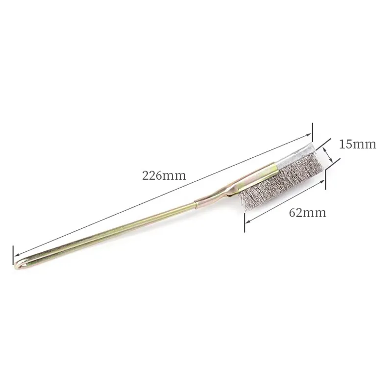 

Изогнутая/прямая стальная мягкая щетка для бонсай, инструмент для чистки сада, ручные инструменты, безопасные и экологически чистые щетки для удаления ржавчины