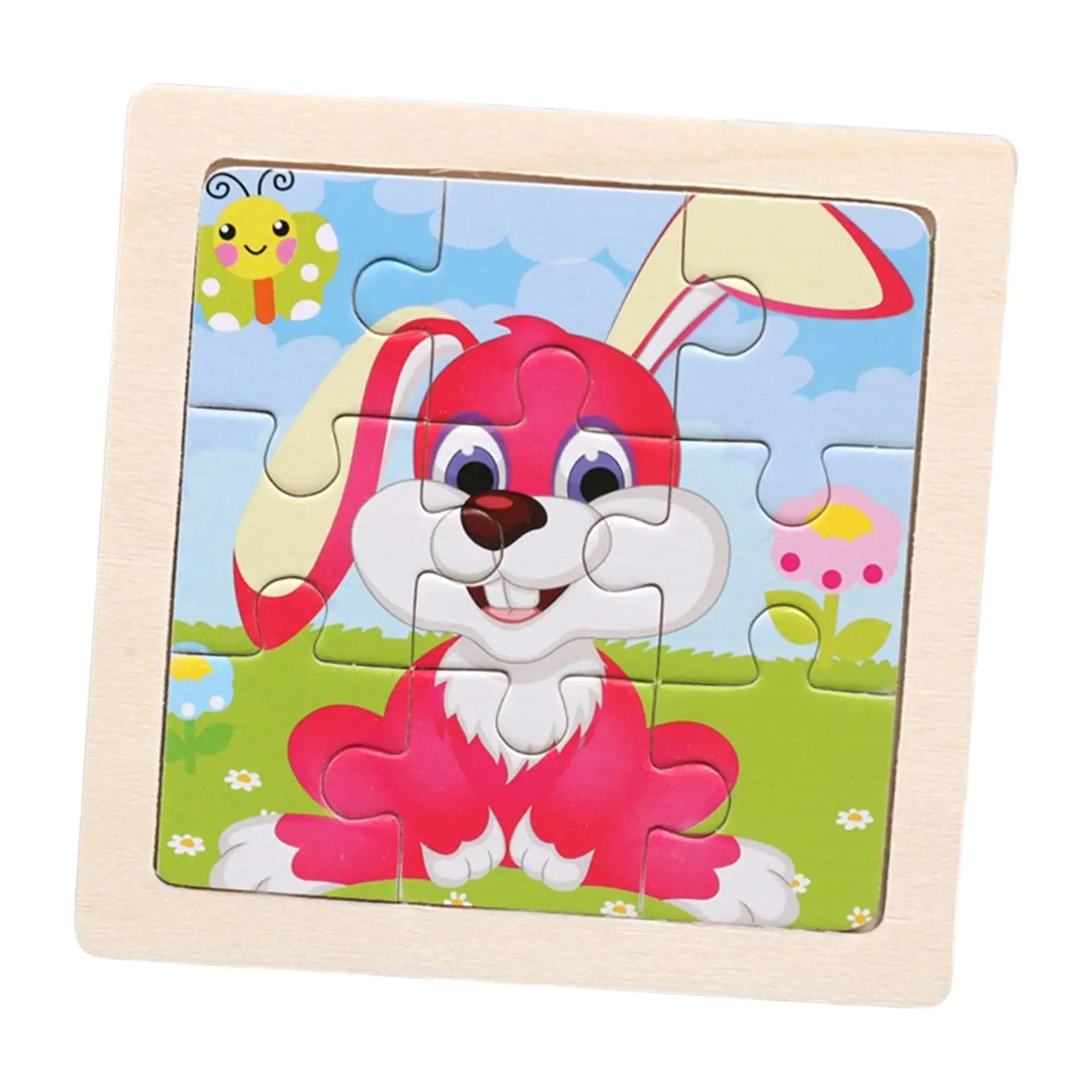 

Cartoon Rabbit Jigsaw Puzzles Educational Toy Preschool Learning Toys Animal
