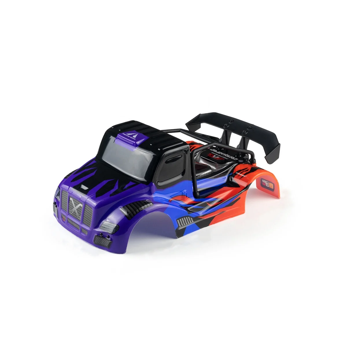 

Чехол для кузова радиоуправляемого автомобиля SG1610 со светодиодной подсветкой для SG1610 SG 1610 1/16 запасные части для радиоуправляемого автомобиля, фиолетовый-оранжевый