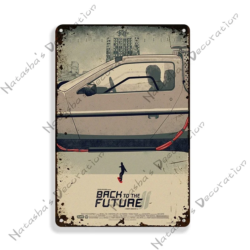 

Металлический плакат Назад в будущее
