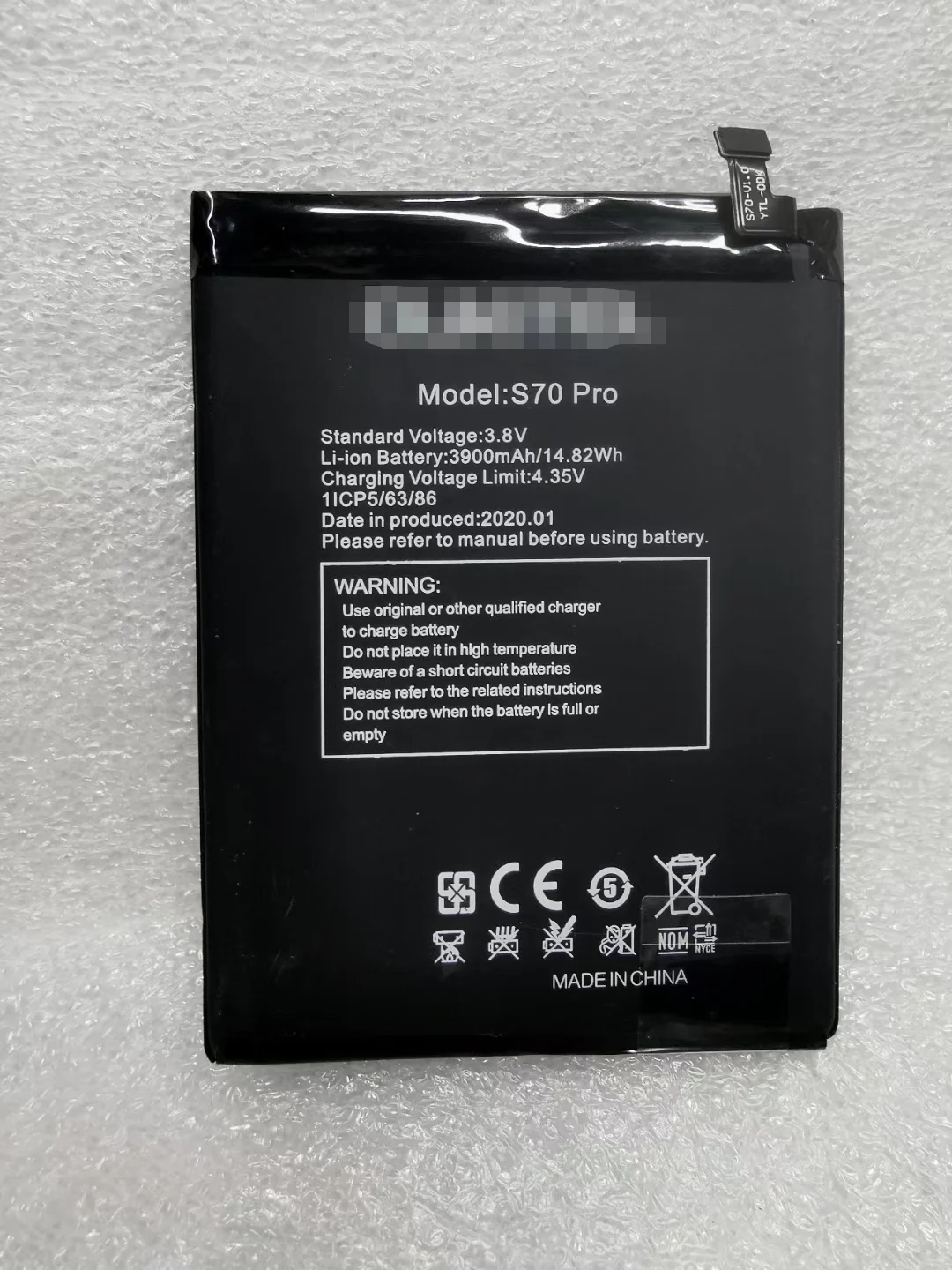 Original For Oukitel C17 Pro Battery Mobile Phone Battery External Battery 3.8v 3900mah S70 Pro Battery