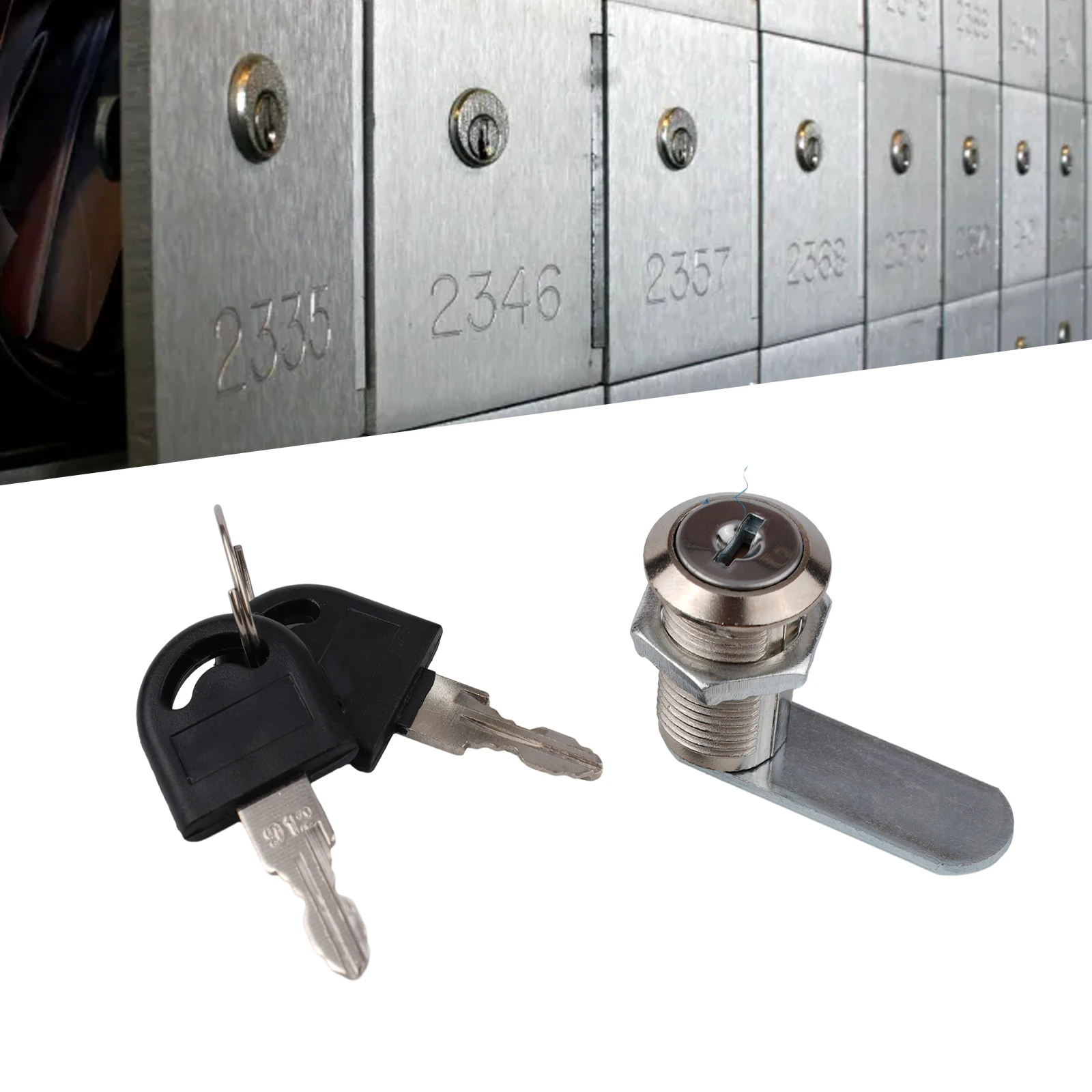 Замок для ящика шкафа с одним отверстием и ключами 16 мм/20 мм/25 мм/30 мм кулачковый