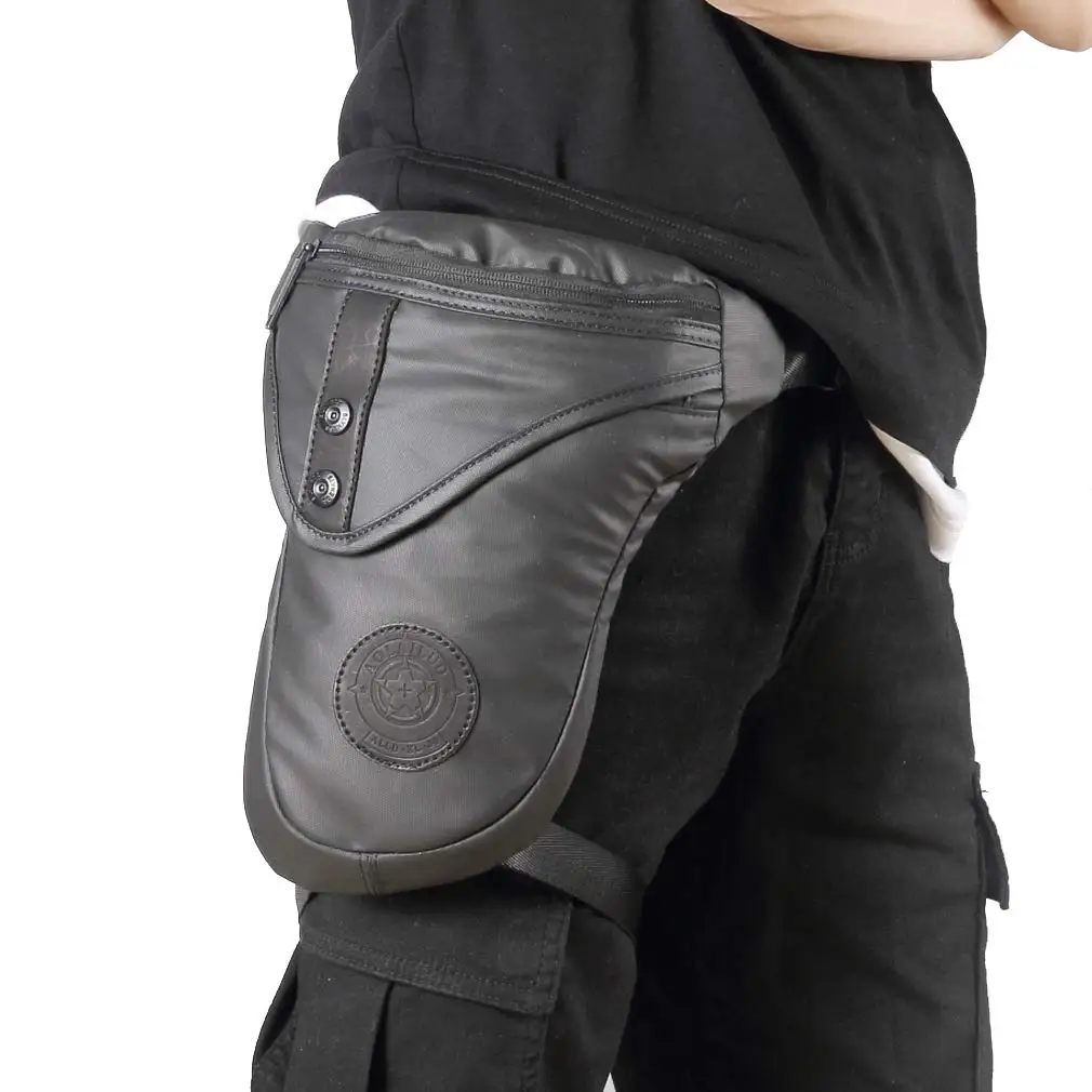 

Waterproof Oxford/Canvas Waist Drop Leg Male Bag Motorcycle Riding Thigh Hip Bum Belt Designer Shoulder Men Bags Fanny Pack