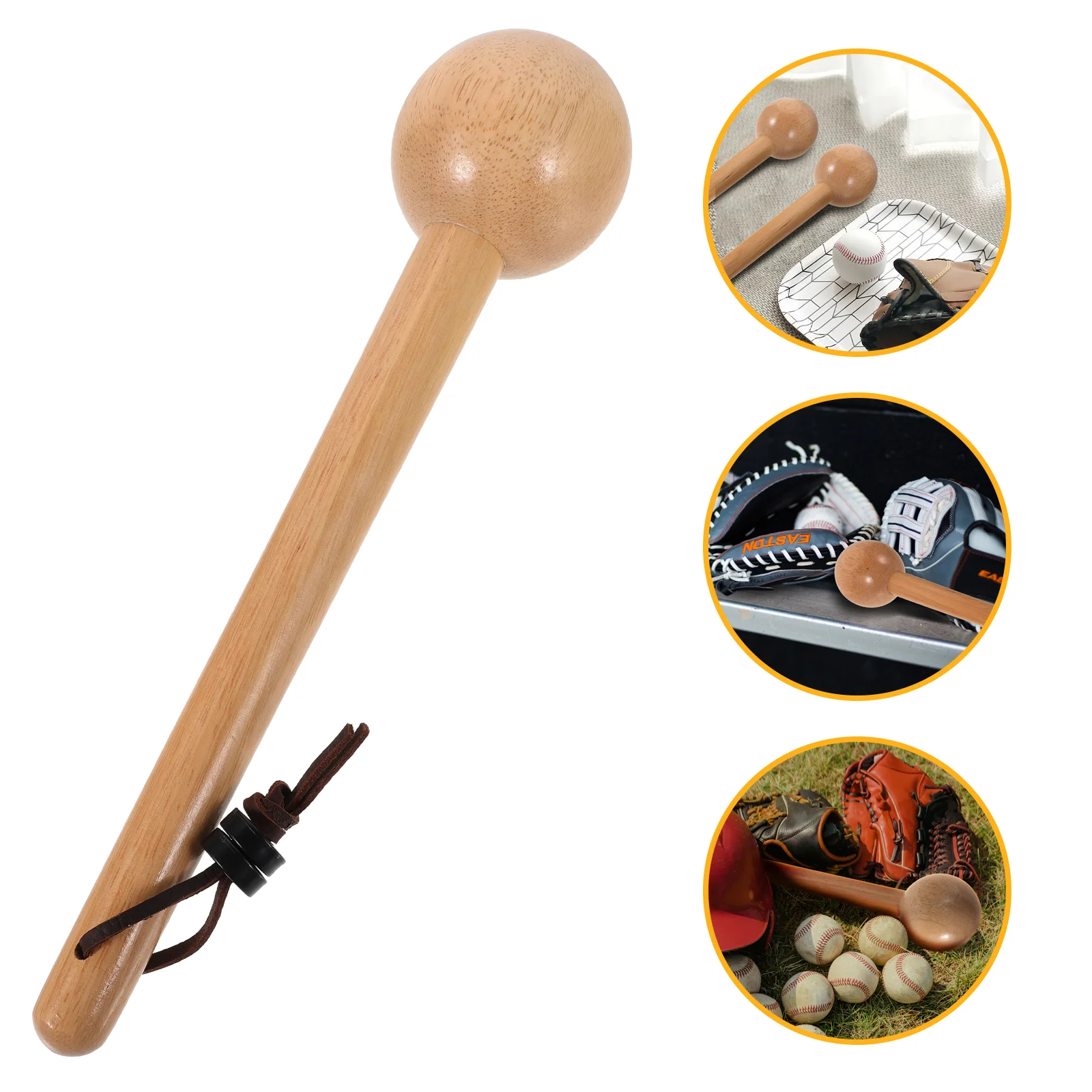 

Mallet Hammer Mittens Men Catchers Gloves Wood Long Baseball Equipment Wooden Training Man