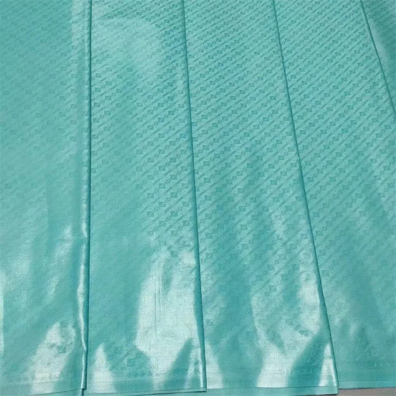 

Printing cotton Brocade Bazin Riche Fabric 2021 Green New African Bazin Riche Lace Fabric Nigeria Bazin Riche cotton dress