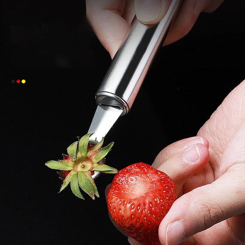 

1Pcs Strawberry Huller Metal Tomato Stalks Fruit Leaf Knife Stem Remover Gadget Strawberry Hullers Kitchen Tool