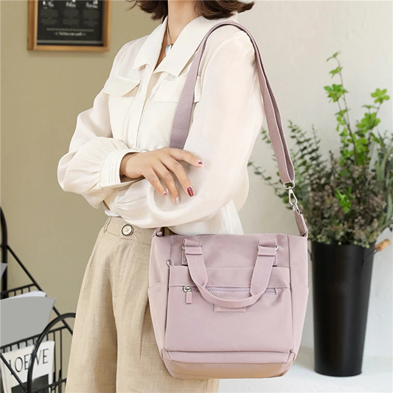 

Fashion Women's Bag Trend 2022 Nylon Solid Color Messenger Bags Large Capacity Handbags Luxury Designer Shoulder Bags
