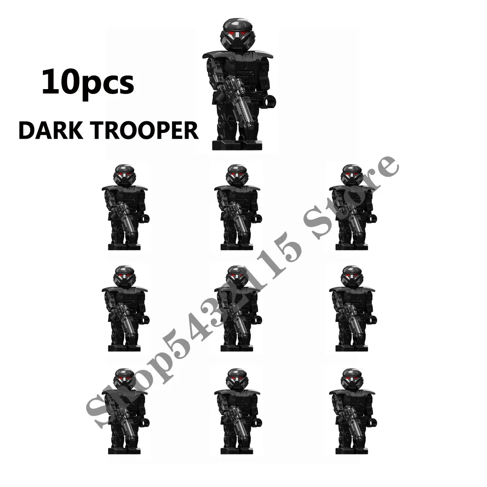 DISNEY 10pcs Imperial Dark Troopers Training Droid Building Blocks Bricks WM2204 XP395 XP403 PG1610 Mini Action Figures Kid Toys - купить по