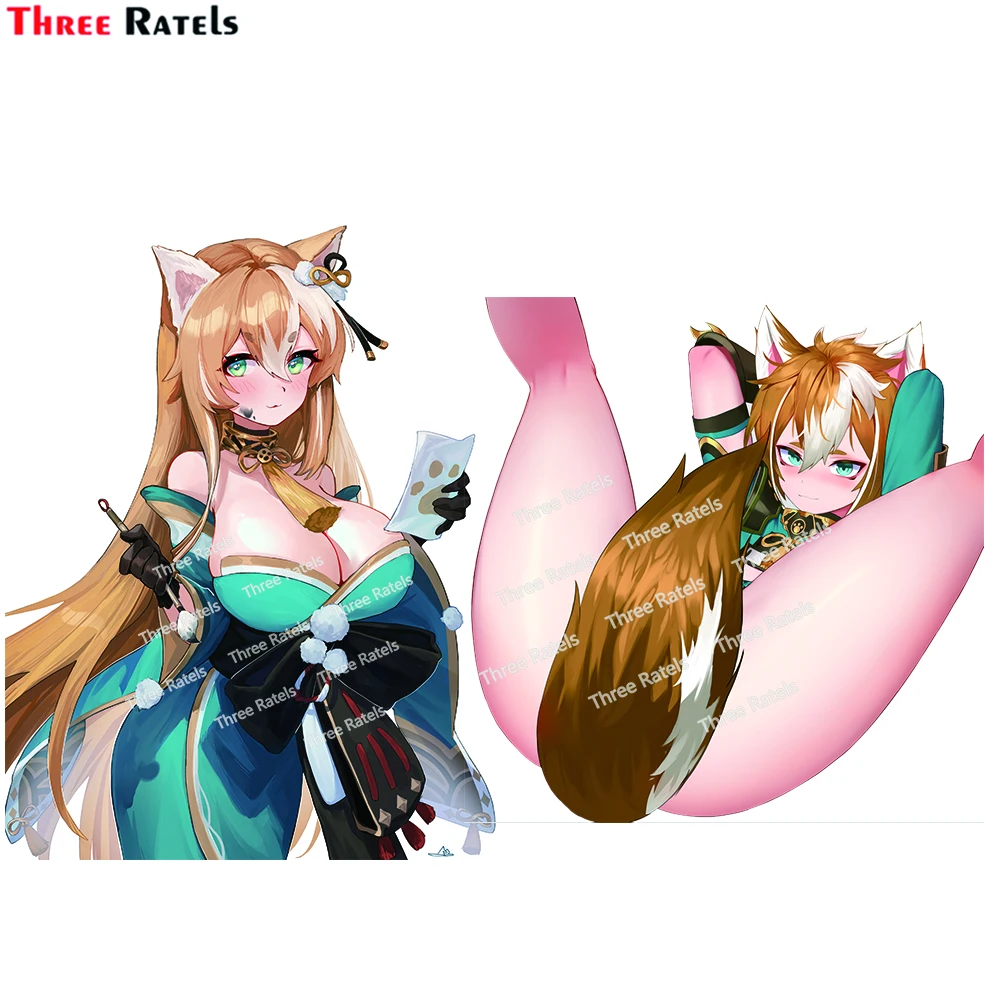 

Наклейки и Переводные картинки Three Ratels H377 Gorou Genshin для ноутбука BMW E46 E90 Volkswagen Passat