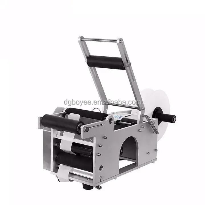 

Electric Label Machine Semi Automatic Gin Bottle Labeller Round Bottle Adhesive Sticker Labeling Machine