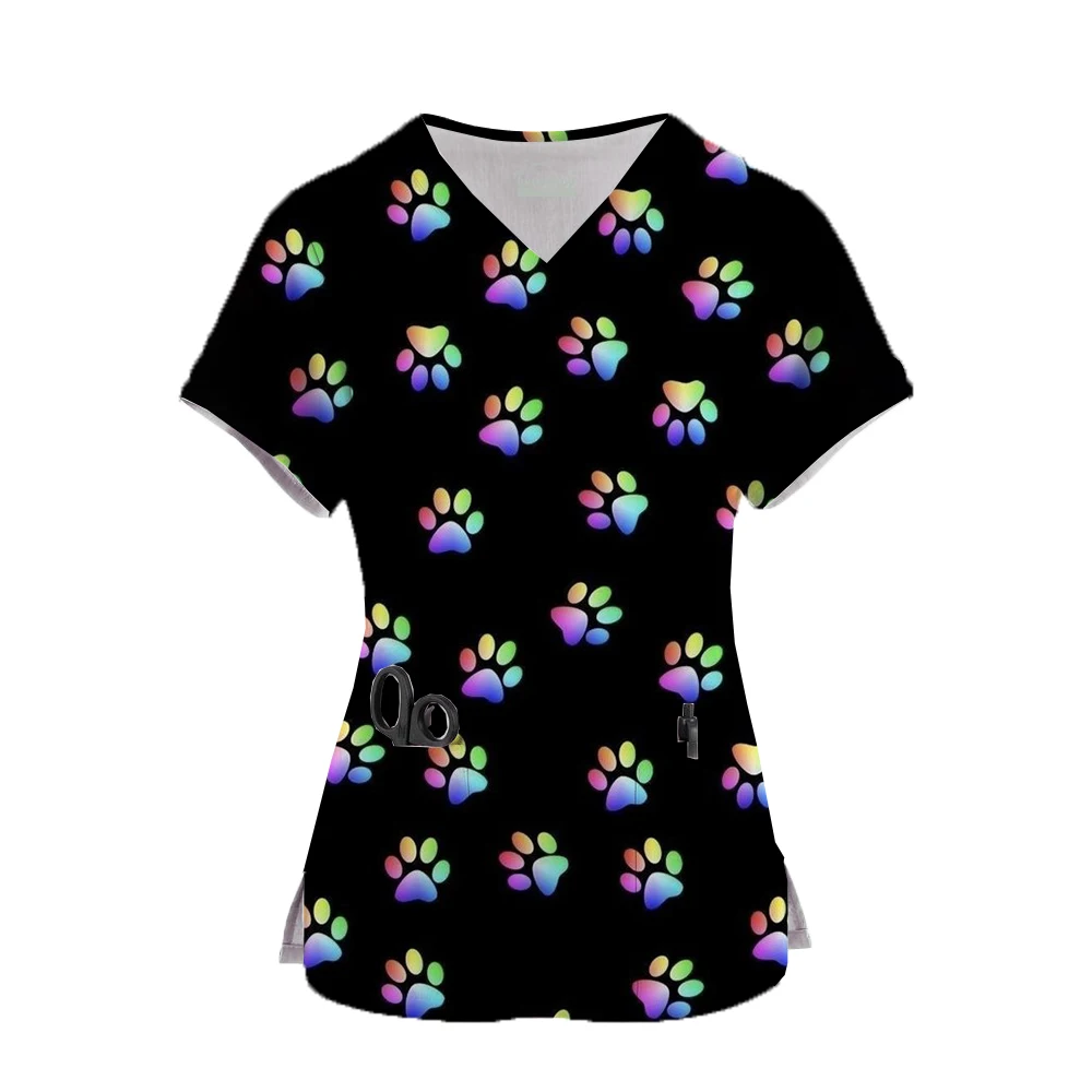 Женская матовая рубашка с V-образным вырезом и карманом