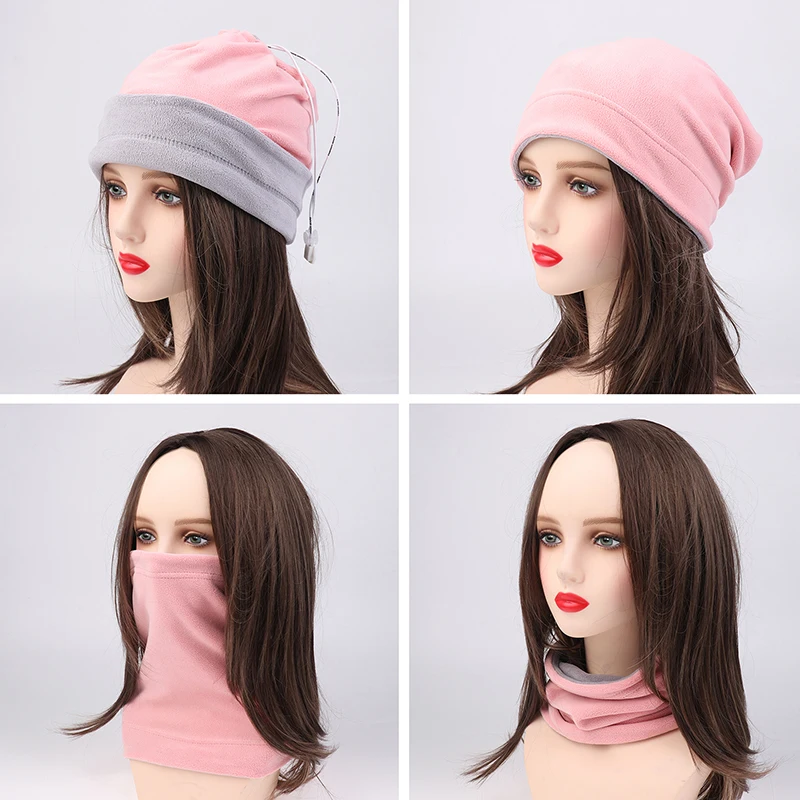 Флисовый шарф на шею зимняя толстая велосипедная бандана для женщин и мужчин